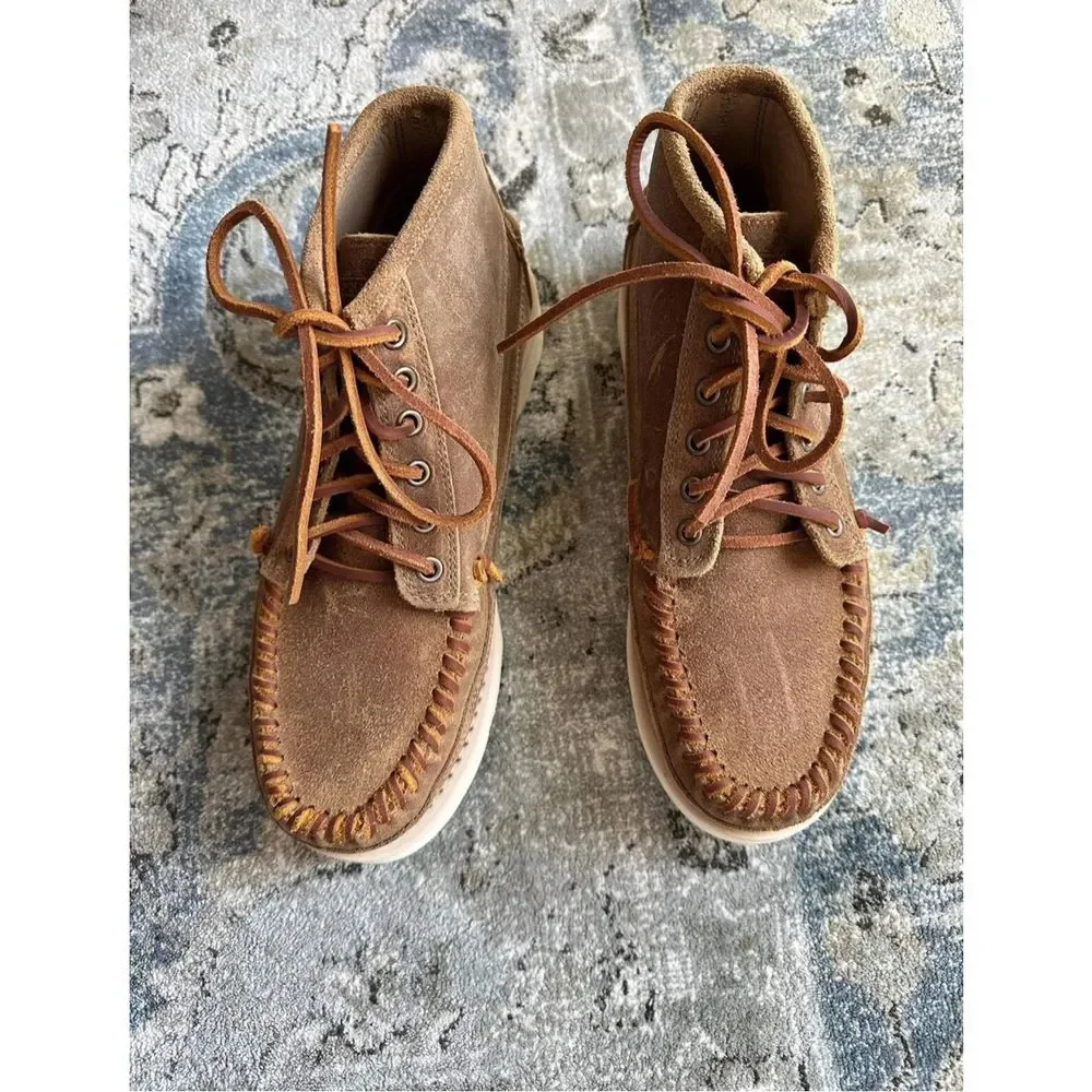 New Sebago Keuka Mid BEIGE CAMEL Size Us8